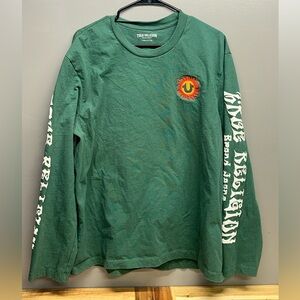 True Religion Green Long Sleeve Shirt